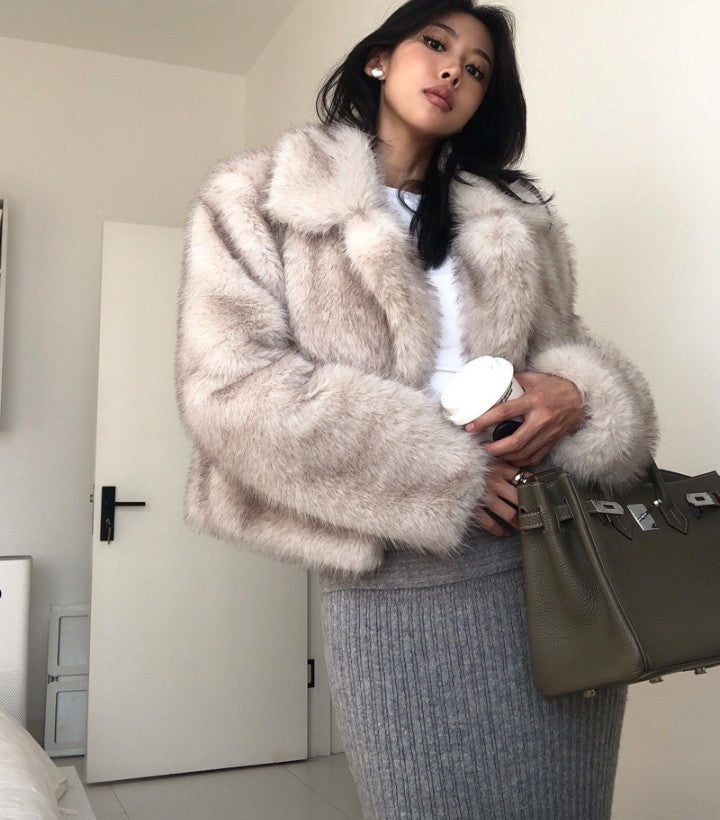 Kuscheljacke im Pelzlook