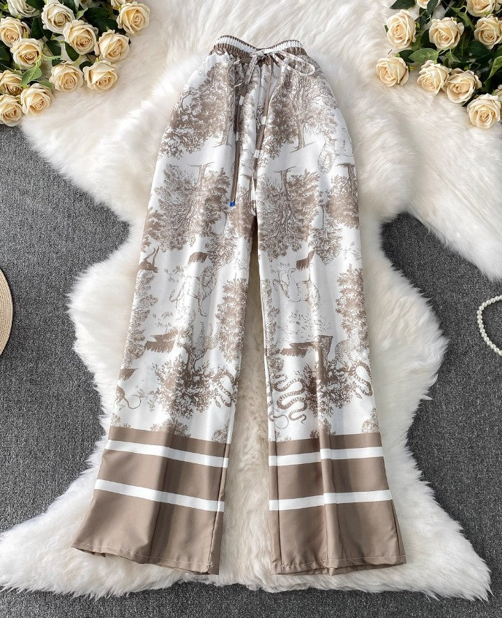 Lockere Hose mit Printdesign