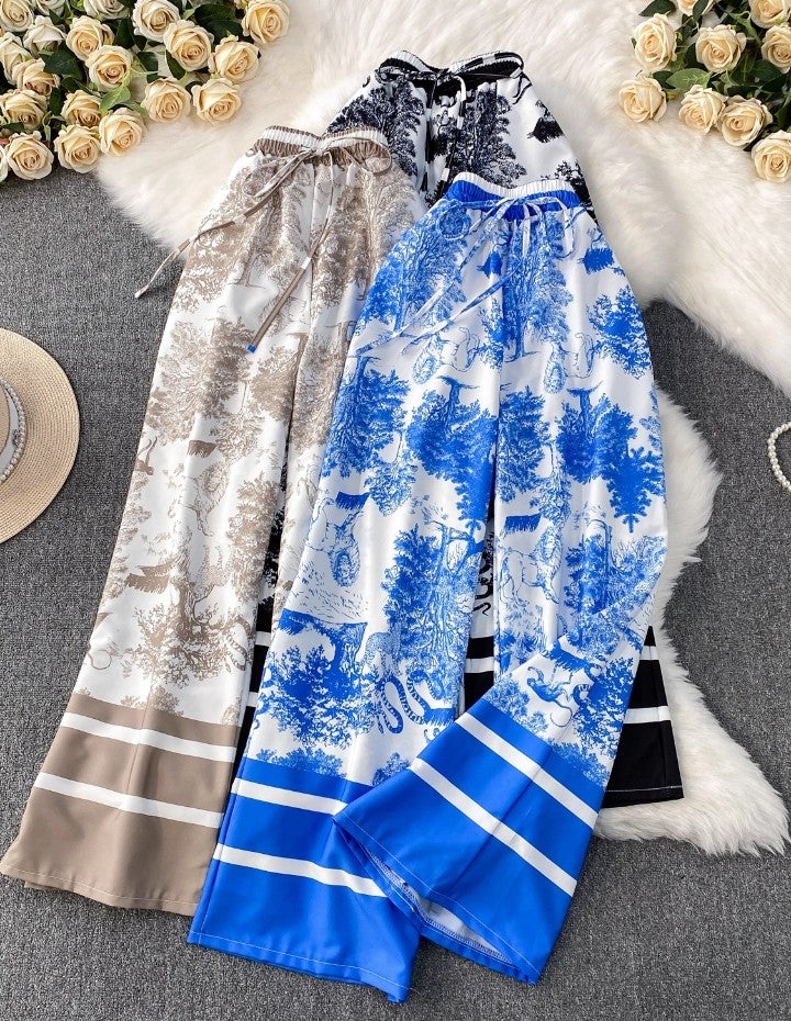 Lockere Hose mit Printdesign